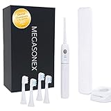 MEGASONEX Ultraschall-Zahnbürste M8 Set - Mit 2 Vibrations-Stufen - zusätzlich inkl. 2x...