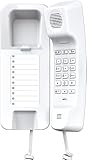 Gigaset Desk 200 - Schnurgebundenes platzsparendes Telefon mit elastischem Kabel - 10...