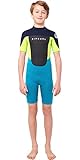 Rip Curl Boys Omega Back Zip Spring Suit 113BSP - Navy Wetsuit Size - 14