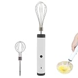 LearnLyrics Elektrischer Schneebesen für Eier, elektrischer Handmixer – Handmixer mit...