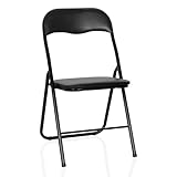 hjh OFFICE Klappstuhl gepolstert TUDELA Basic Besucherstuhl Faltstuhl klappbar, bis 120kg belastbar,...