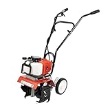 2-Takt Benzin Bodenhacke, 1700W 52CC Verdrängung 30cm Arbeitsbreite Gartenfräse 6500-7000 U/min...