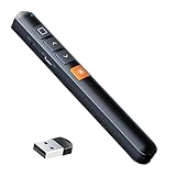 zoerbufan Presenter mit Laserpointer Fernbedienung 100m Reichweite, Kabellose 2.4 GHz Powerpoint...