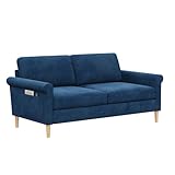 Vesgantti Sofa 2 Sitzer, Kleine Sofa, Samt Couch Sofa mit Armlehnen Moderne Couch, 2er Couch...