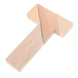 Toddmomy 4 Stück T Teiliges Holzpuzzle für Montessori Stem Logikspiel für Familien Kreatives...