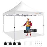 HOTEEL Pavillon Faltpavillon 3x3 Wasserdicht Stabil, mit 4 SandsäCke UV Schutz 50+, Gartenpavillon...