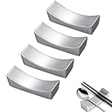 Generic Essstäbchenablage, 4Pcs Edelstahl, Stäbchen Rest, Essstäbchen Halter für Restaurant...