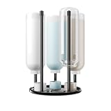 Flaschenhalter für SodaStream - Premium Abtropfhalter aus Keramik Abtropfständer mit Abtropfwanne...