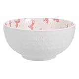 DONFAMDS Nudelschüssel in großer Größe aus umweltfreundlicher Keramik mit Reliefmuster...