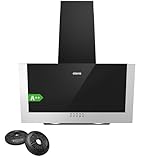 CIARRA CBCB6736C A++ Dunstabzugshaube 60 cm Umluft Kopffreie Schräghaube 350 m³/h 3 Stufen...