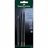 FABER-CASTELL 241124 - Schreibset all black, mit Kugelschreiber Poly Ball Urban und 2 Bleistifte...