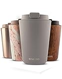 MAMEIDO Thermobecher 350ml, 470ml & 700ml - dichter Kaffeebecher to go aus Edelstahl doppelwandig...