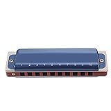 WUISOLQP Mundharmonika C Key Blues Harp Praktisch zu pflegen für Anfänger Pro