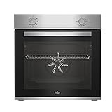Beko BBIE12000X b100 Einbaubackofen, 66 l Volumen des Garraums, Multifunktionsofen mit 5 Heizarten,...