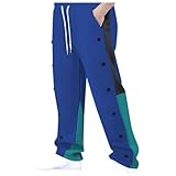 Dasongff Jogginghose für Herren, Jogginghose mit seitlichem Druckknopfverschluss, seitliche...