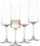 SCHOTT ZWIESEL Sektglas MioVino (4er-Set), moderne Schaumweingläser, spülmaschinenfeste...