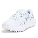 Under Armour Damen Surge Golf Cleat Sneaker, (100) Distant Gray/White/Metallic Silver, 39 EU