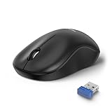 TECKNET Silent Kabellose Maus, 3200 DPI Optische Funkmaus, Für Links- und Rechtshänder, 2,4 Ghz...