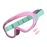 Generisch Schwimmbrille Für Kinder – Anti-Beschlag Schwimmbrille Mit Ohrenstöpseln | Weitwinkel...