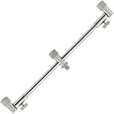 G8DS® Rod Buzz für 3 Ruten aus Edelstahl einstellbar 25 cm -40 cm Angeln Angelzubehör Rutenhalter...