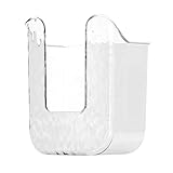 Spender für Feuchttücher, transparent, 11,5 x 8,3 x 15,5 cm, Wandmontage, Feuchttücherbox für...