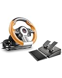 Speedlink DRIFT O.Z. Racing Wheel - USB Gaming Lenkrad für PC/Computer, PC Lenkrad mit Pedalen und...