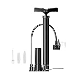 Manuelle Fahrradreifenpumpen Mit Manometer Hochdruck Inflator Für Rennräder Sportbälle...