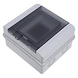 jojofuny Schutz Verteilerkasten mit Transparentem Fenster Stromverteiler Aufputz Abschließbare...