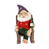 Milisten Wetterfeste Gartenfigur aus Harz Niedliche Deko für Garten Balkon und Terrasse Kreative...