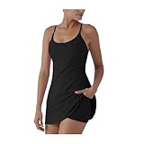 Stuffdatas Das ultimative rückenfreie Aktivkleid für Bewegung und einfache Badezimmerpausen,...