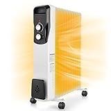 Nictemaw Ölradiator, 2500W Ölradiator energiesparend, Elektroheizung Ölradiator, Radiator mit...