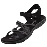 Skechers Reggae Slim Damen Sandalen Schwarz EU 40