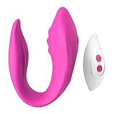 ChicLSQ Silikon Tragbar Paar Vibratoren für Sie Klitoris und G Punkt Stimulation mit Leise 10...