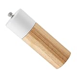 Toyvian Manuelle Pfeffermühle aus Gummibaumholz Multifunktionales Küchenwerkzeug für Pfeffer und...