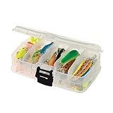 Plano 3449-22 kleine doppelseitige Tackle Box Premium Tackle Storage, Mehrfarbig/Meereswellen (Ocean...