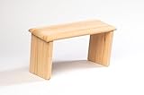 Meditationsbank - handgefertigt - Buche und Birke - verschiedenen Höhen (Buche, 42x16x23/21cm)