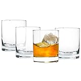 Vikko Whiskeygläser, 290 ml, Scotch-Gläser, Set mit 4 Bargläsern, kristallklares Glas, stabiler...
