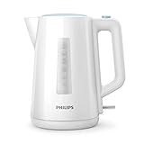 Philips Wasserkocher, 1.7 L Fassungsvermögen, Mit Kontrollanzeige, Pirouettenbasis, Weiß...