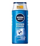 NIVEA MEN Strong Power Shampoo, kräftigendes Haarshampoo ohne Silikone und Mikroplastik, Männer...
