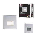 Paulmann 99495 LED Wandeinbauleuchte Edge Quadro eckig 80x5mm 1,2W 50lm 230V 2700K Chrom matt...