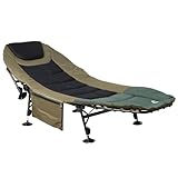 CampFeuer Karpfenliege XXL 200 x 81 x 41-98 cm | höhenverstellbare und stabile Karpfenliege mit 6...