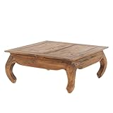 DESIGN DELIGHTS OPIUMTISCH East 80' | 80x80x36 cm (BxTxH), Mahagoni massiv | Beistelltisch aus...