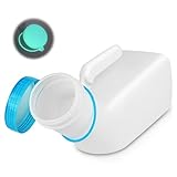 ACWOO Urinflaschen für Männer mit im dunkeln leuchtender deckel,1000ml Herren Bettflasche aus...