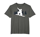 Snowboard-Geschenke für Männer Kinder Jungen cooles Snowboard T-Shirt