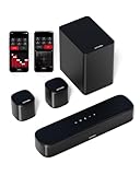 ULTIMEA 5.1 Surround Sound System, Soundbar für TV Geräte mit App Steuerung, Soundbar mit...