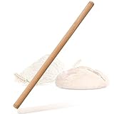 spar-home Türkisches Nudelholz - Traditionelle Teigroller aus Buchenholz Handgemachte Teigrolle aus...
