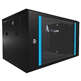 Extralink Serverschrank 19 Zoll 6HE – Netzwerkschrank 450mm Tiefe zur Wand- oder Standmontage,...