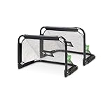 EXIT Toys Pico Stahl-Fußballtor Zusammenklappbar - Set von 2 - Kompakt, Leicht & Beweglich -...