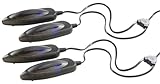 infactory Schuh-Wärmer: 2er-Set elektrische Schuhtrockner mit UV-Licht (Trockner für Schuhe und...
