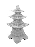 gartendekoparadies.de Steinlampe in Form Einer Pagode japanische Steinlaterne, H. 46 cm, 14 kg,...